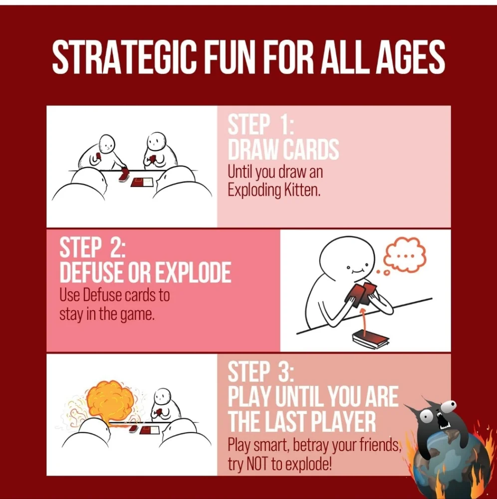 Exploding Kittens New Card Game - Picture 2 of 8